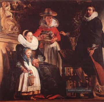  Kunst Malerei - die Familie des Künstlers Flämisch Barock Jacob Jordaens